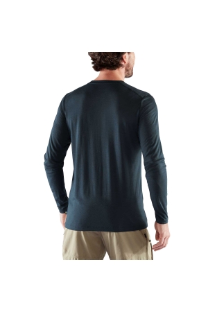 Fjällräven Abisko Wool Long Sleeve Dark Navy 87194-555 shirts en tops online bestellen bij Kathmandu Outdoor & Travel