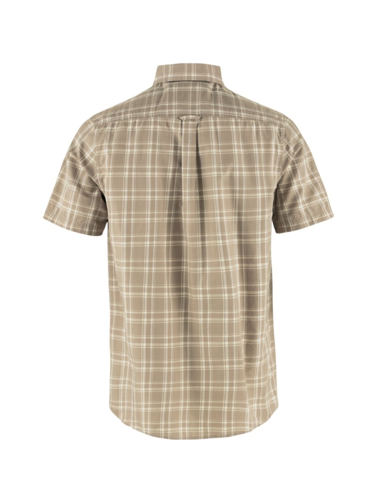 Fjällräven Övik Lite Shirt Short Sleeve Fossil-Chalk Rose 87038-118-302 shirts en tops online bestellen bij Kathmandu Outdoor & Travel