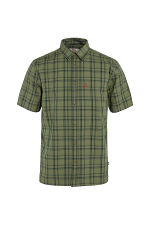 Fjällräven  Övik Lite Shirt Short Sleeve Green-Dark Navy