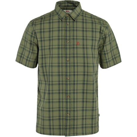 Fjällräven  Övik Lite Shirt Short Sleeve Green-Dark Navy