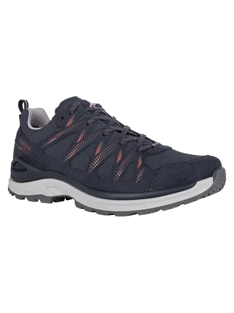 Lowa Innox Evo II GTX Women's Navy/Redwood LM321417-5946 wandelschoenen dames online bestellen bij Kathmandu Outdoor & Travel