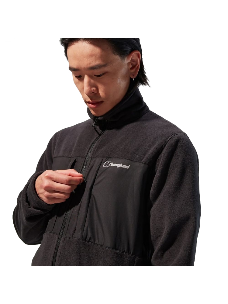 Berghaus Prism Polartec Interactive Fleece Jacket Zwart 422254-BP6 fleeces en truien online bestellen bij Kathmandu Outdoor & Travel