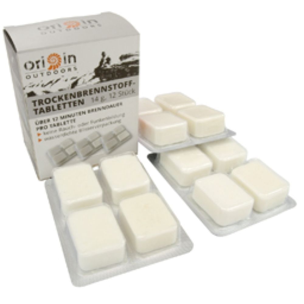 Origin Outdoor Solid Fuel Tablets 14g, 12 stuks Wit 179630 branders online bestellen bij Kathmandu Outdoor & Travel