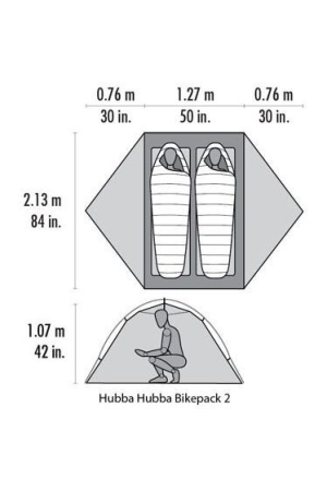 Msr Hubba Hubba Bikepack 2 Green 13707 tenten online bestellen bij Kathmandu Outdoor & Travel