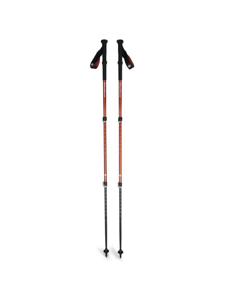 Black Diamond Trail Back Trekking Poles Burnt Sienna  BD112552-Burnt Sienn wandelstokken en gamaschen online bestellen bij Kathmandu Outdoor & Travel