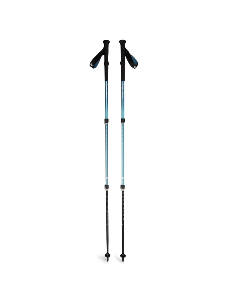 Black Diamond Trail Back Trekking Poles Creek Blue  BD112552-Creek Blue wandelstokken en gamaschen online bestellen bij Kathmandu Outdoor & Travel