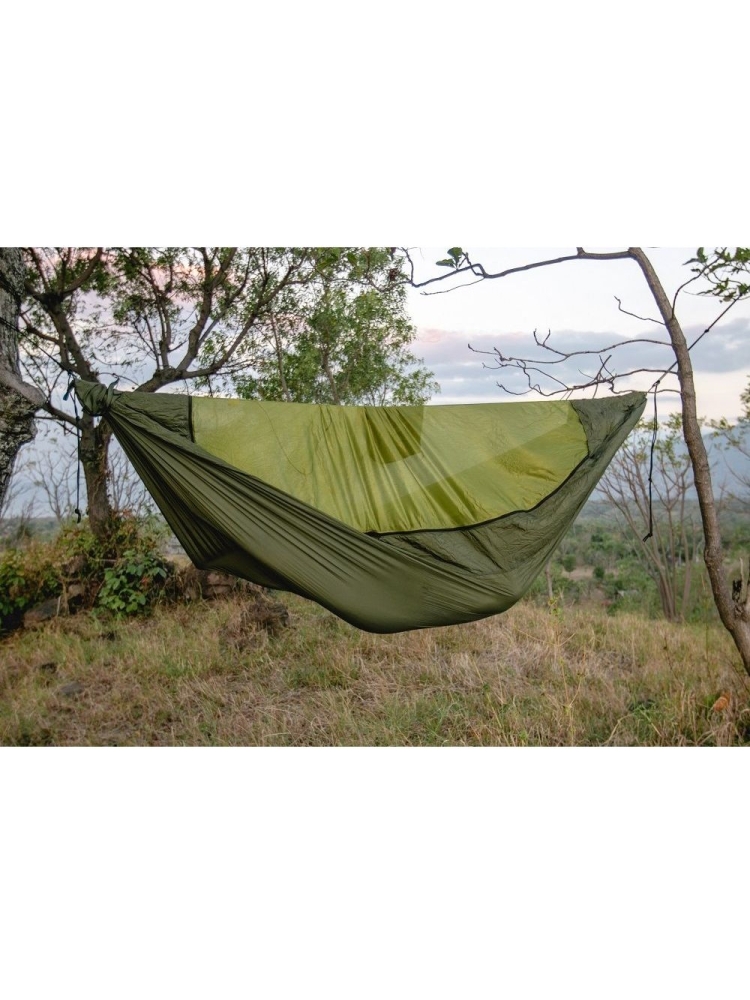 Ticket to the Moon Pro Hammock Army Green / Green TMPRO2424 hangmatten online bestellen bij Kathmandu Outdoor & Travel