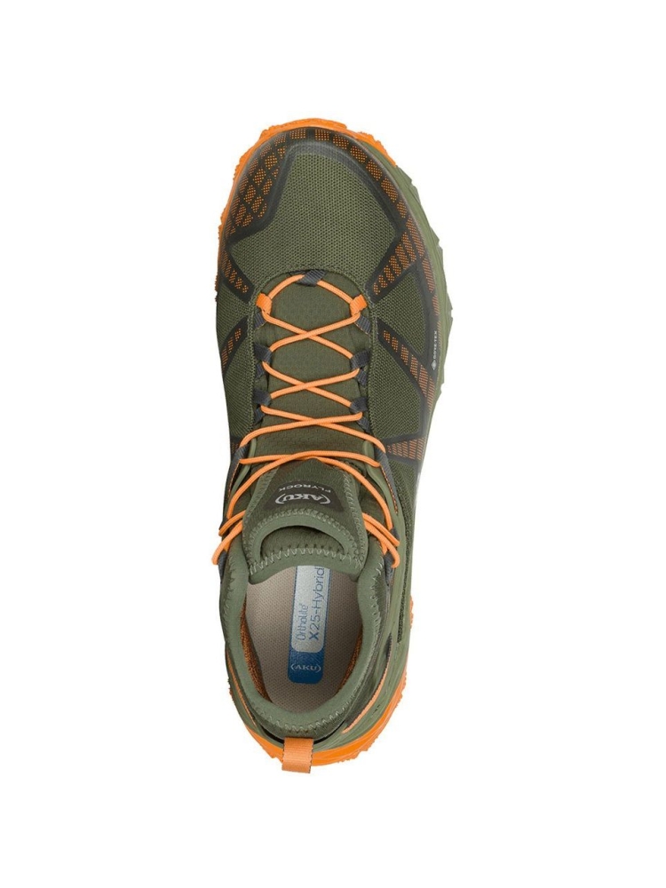 AKU Flyrock Mid GTX Military Green/Orange 695-486 wandelschoenen heren online bestellen bij Kathmandu Outdoor & Travel