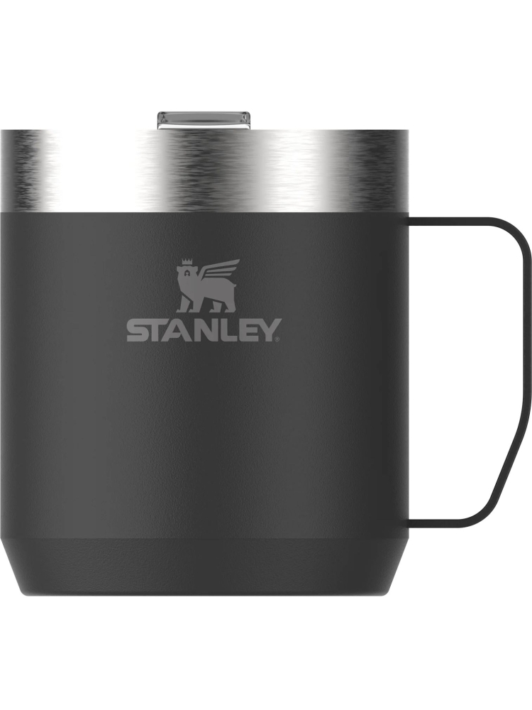 Stanley The Stay-Hot Camp Mug 0,35L Matte Black Pebble  10-09366-006 drinkflessen en thermosflessen online bestellen bij Kathmandu Outdoor & Travel