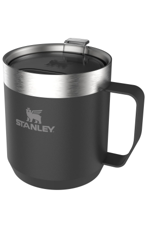 Stanley The Stay-Hot Camp Mug 0,35L Matte Black Pebble  10-09366-006 drinkflessen en thermosflessen online bestellen bij Kathmandu Outdoor & Travel