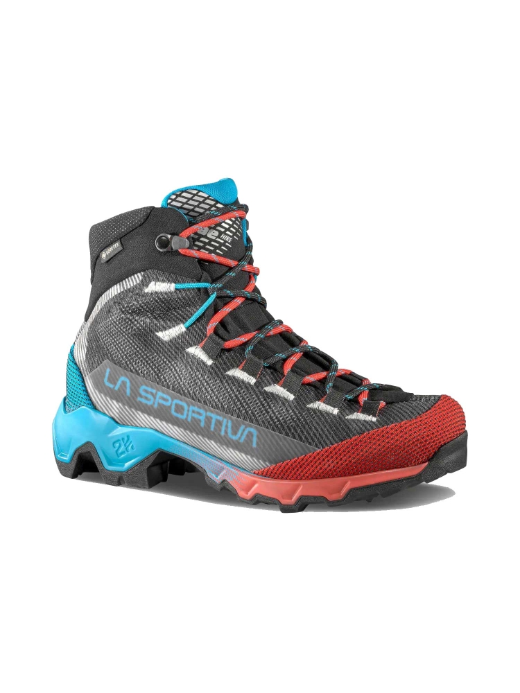 La Sportiva Aequilibrium Hike Woman Gtx Carbon/Malibu Blue G00B02 wandelschoenen dames online bestellen bij Kathmandu Outdoor & Travel