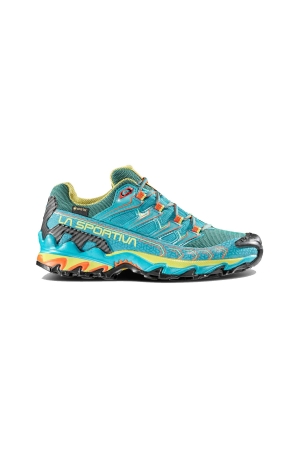 La Sportiva Ultra Raptor II Woman Gtx  Lagoon/Green Banana 46S638728 wandelschoenen dames online bestellen bij Kathmandu Outdoor & Travel