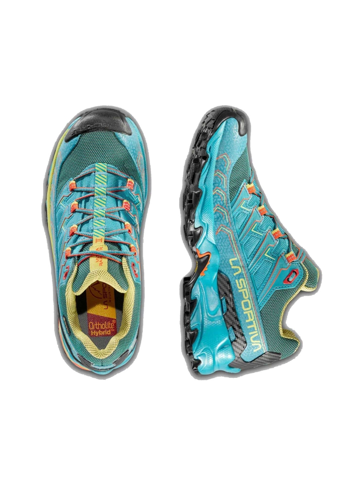 La Sportiva Ultra Raptor II Woman Gtx  Lagoon/Green Banana 46S638728 wandelschoenen dames online bestellen bij Kathmandu Outdoor & Travel