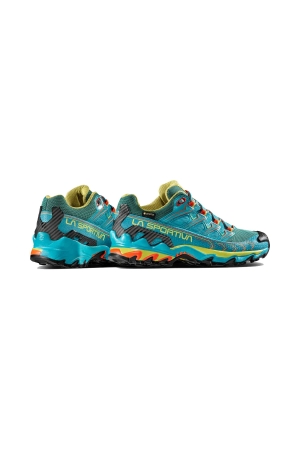 La Sportiva Ultra Raptor II Woman Gtx  Lagoon/Green Banana 46S638728 wandelschoenen dames online bestellen bij Kathmandu Outdoor & Travel