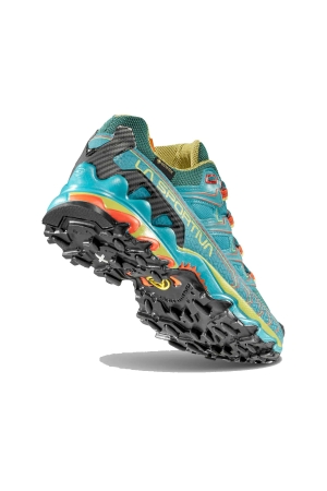 La Sportiva Ultra Raptor II Woman Gtx  Lagoon/Green Banana 46S638728 wandelschoenen dames online bestellen bij Kathmandu Outdoor & Travel