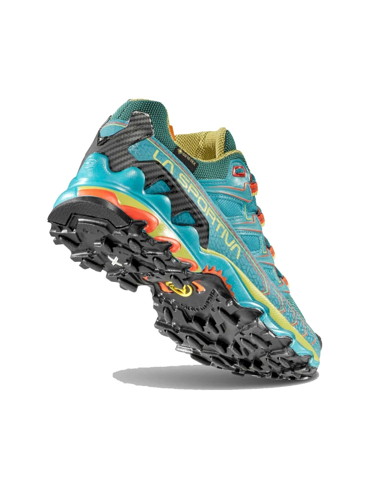 La Sportiva Ultra Raptor II Woman Gtx  Lagoon/Green Banana 46S638728 wandelschoenen dames online bestellen bij Kathmandu Outdoor & Travel