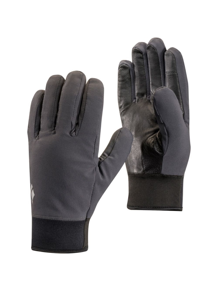 Black Diamond Midweight Softshell Gloves Smoke BD801749-0006 kleding accessoires online bestellen bij Kathmandu Outdoor & Travel