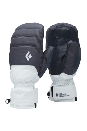 Black Diamond Mission MX Mitts Women's Charcoal-Belay Blue BD801137-9496 kleding accessoires online bestellen bij Kathmandu Outdoor & Travel