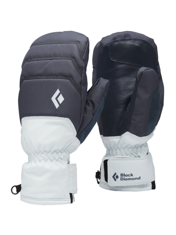 Black Diamond Mission MX Mitts Women's Charcoal-Belay Blue BD801137-9496 kleding accessoires online bestellen bij Kathmandu Outdoor & Travel