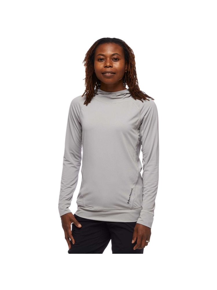 Black Diamond Alpenglow Hoody Women's Pewter AP752080-1016 shirts en tops online bestellen bij Kathmandu Outdoor & Travel