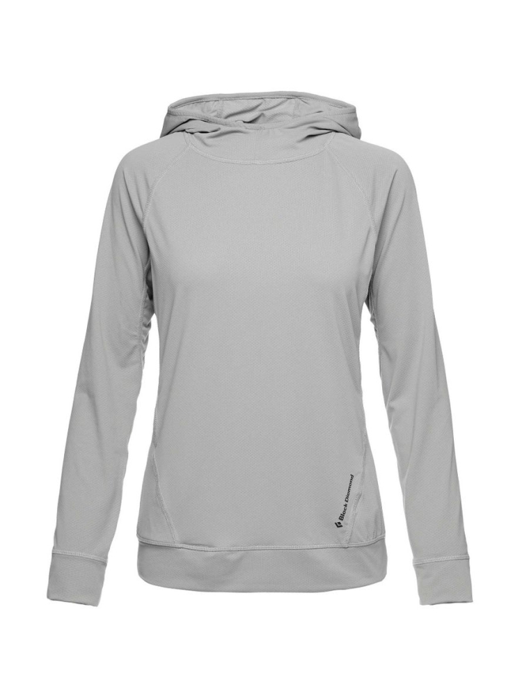 Black Diamond Alpenglow Hoody Women's Pewter AP752080-1016 shirts en tops online bestellen bij Kathmandu Outdoor & Travel