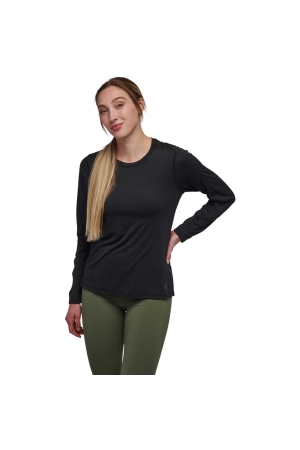 Black Diamond Lightwire Long Sleeve Tee Women's Black AP752010-0002 shirts en tops online bestellen bij Kathmandu Outdoor & Travel