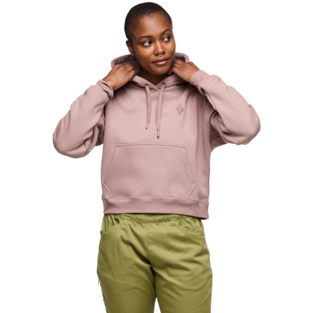 Black Diamond  Crop Pullover Hoody Women's Pale Mauve 