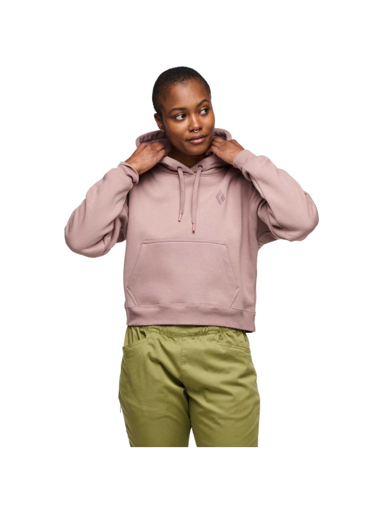 Black Diamond Crop Pullover Hoody Women's Pale Mauve AP752436-5019 fleeces en truien online bestellen bij Kathmandu Outdoor & Travel