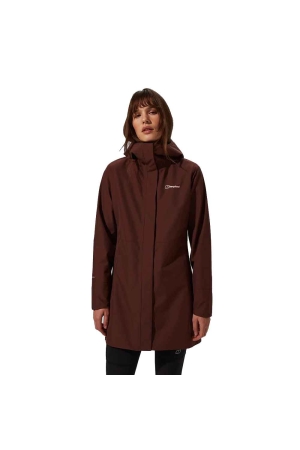 Berghaus Omeara Long Jacket Women's CEDAR BROWN 4-A001056-KV2 jassen online bestellen bij Kathmandu Outdoor & Travel