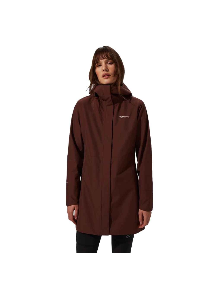 Berghaus Omeara Long Jacket Women's CEDAR BROWN 4-A001056-KV2 jassen online bestellen bij Kathmandu Outdoor & Travel