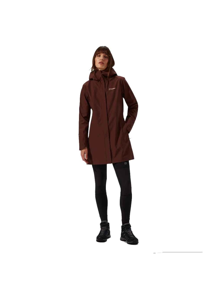 Berghaus Omeara Long Jacket Women's CEDAR BROWN 4-A001056-KV2 jassen online bestellen bij Kathmandu Outdoor & Travel