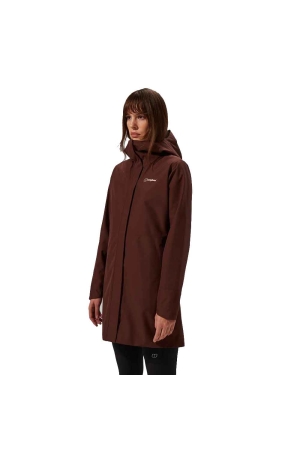 Berghaus Omeara Long Jacket Women's CEDAR BROWN 4-A001056-KV2 jassen online bestellen bij Kathmandu Outdoor & Travel