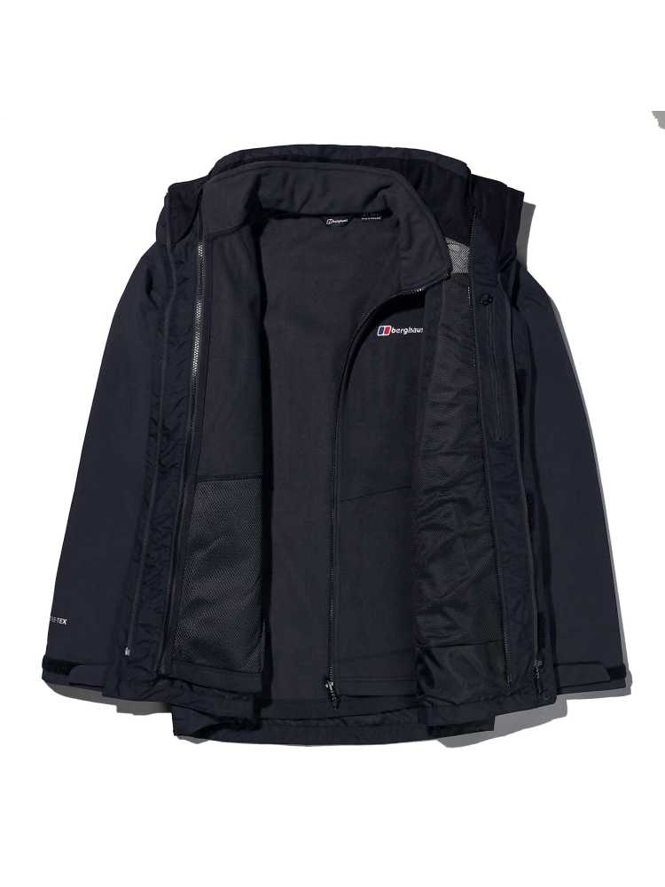 Berghaus Hillwalker 2.0 HL 3in1 Jacket BLACK/BLACK 4-A001911-BP6 jassen online bestellen bij Kathmandu Outdoor & Travel