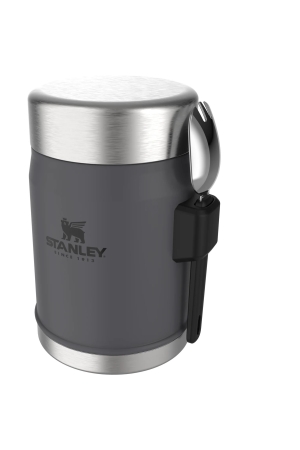 Stanley The Legendary Food Jar + Spork 0,4L  Charcoal 10-09382-082 drinkflessen en thermosflessen online bestellen bij Kathmandu Outdoor & Travel