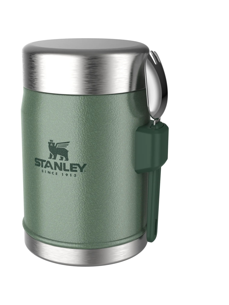 Stanley The Legendary Food Jar + Spork 0,4L  Hammertone Green 10-09382-004 drinkflessen en thermosflessen online bestellen bij Kathmandu Outdoor & Travel