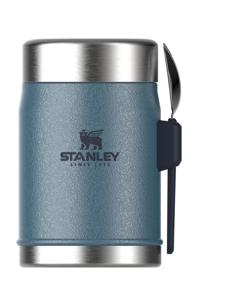 Stanley The Legendary Food Jar + Spork 0,4L  Hammertone Lake 10-09382-081 drinkflessen en thermosflessen online bestellen bij Kathmandu Outdoor & Travel