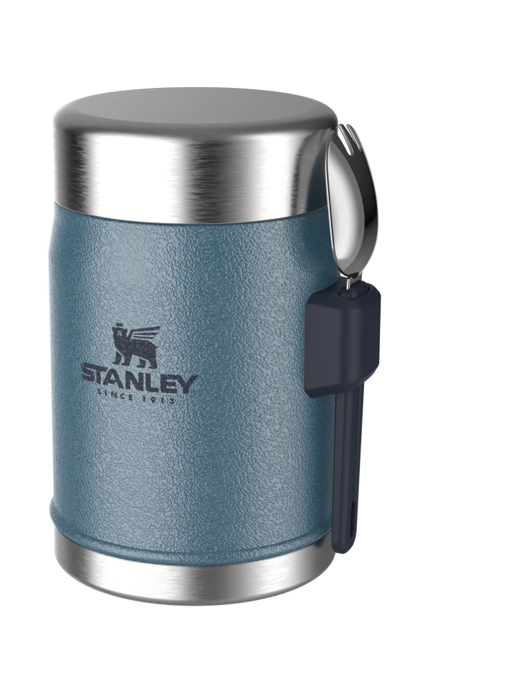 Stanley The Legendary Food Jar + Spork 0,4L  Hammertone Lake 10-09382-081 drinkflessen en thermosflessen online bestellen bij Kathmandu Outdoor & Travel