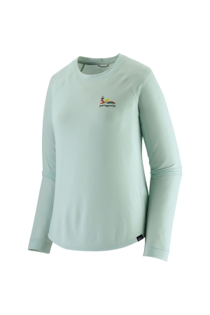 Patagonia  Long Sleeve Cap Cool Trail Graphic Shirt Women's Lose It: Wispy Green 