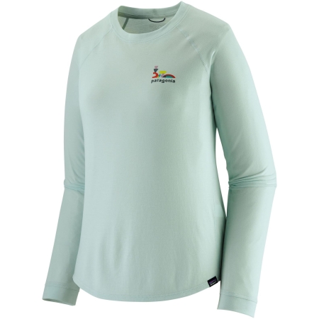 Patagonia  Long Sleeve Cap Cool Trail Graphic Shirt Women's Lose It: Wispy Green