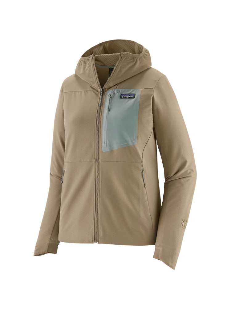 Patagonia R1 CrossStrata Hoody Women's Seabird Grey 85450-SBDY jassen online bestellen bij Kathmandu Outdoor & Travel