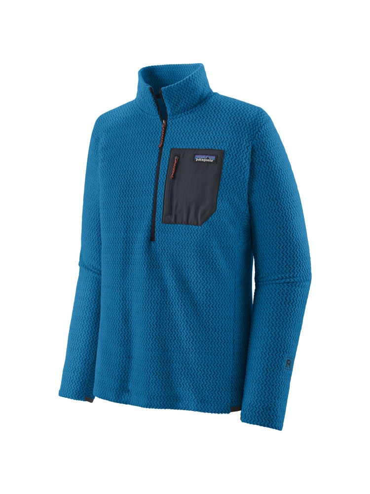 Patagonia R1 Air Zip Neck Endless Blue 40245-ENLB fleeces en truien online bestellen bij Kathmandu Outdoor & Travel