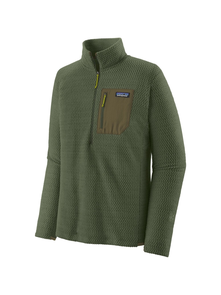 Patagonia R1 Air Zip Neck Torrey Pine Green 40245-TPGN fleeces en truien online bestellen bij Kathmandu Outdoor & Travel