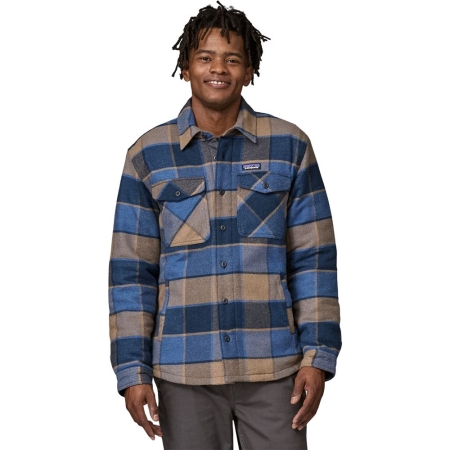 Patagonia  LW Insulated Fjord Flannel Shirt William: Smolder Blue