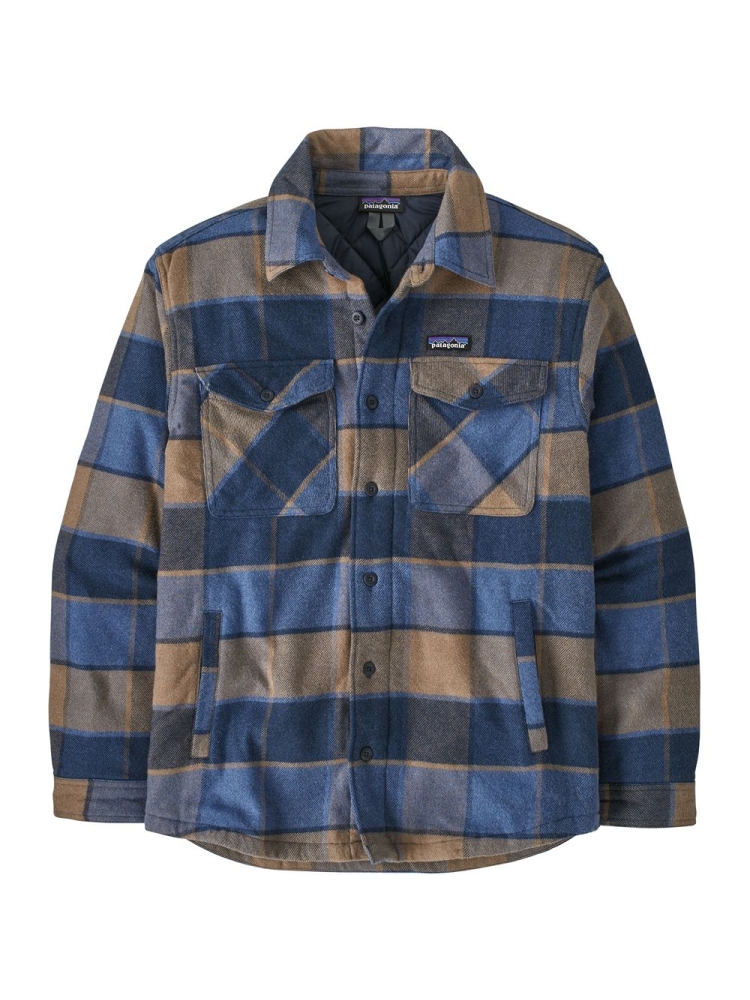 Patagonia LW Insulated Fjord Flannel Shirt William: Smolder Blue 20386-WMBL shirts en tops online bestellen bij Kathmandu Outdoor & Travel