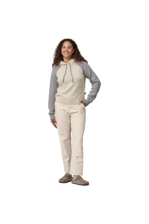 Patagonia Recycled Wool-Blend Hooded P/O Sweater Women's Dyno White 51095-DYWH fleeces en truien online bestellen bij Kathmandu Outdoor & Travel