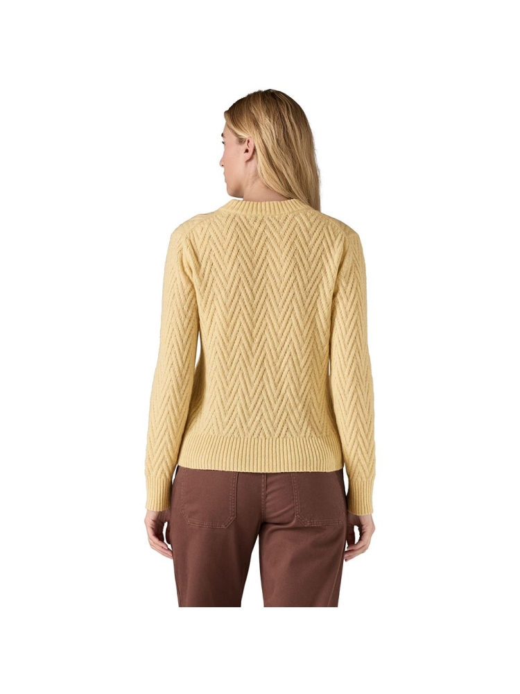 Patagonia Recycled Wool-Blend Crewneck Sweater Women's Chevron Cable: Natural 51025-CHNL fleeces en truien online bestellen bij Kathmandu Outdoor & Travel