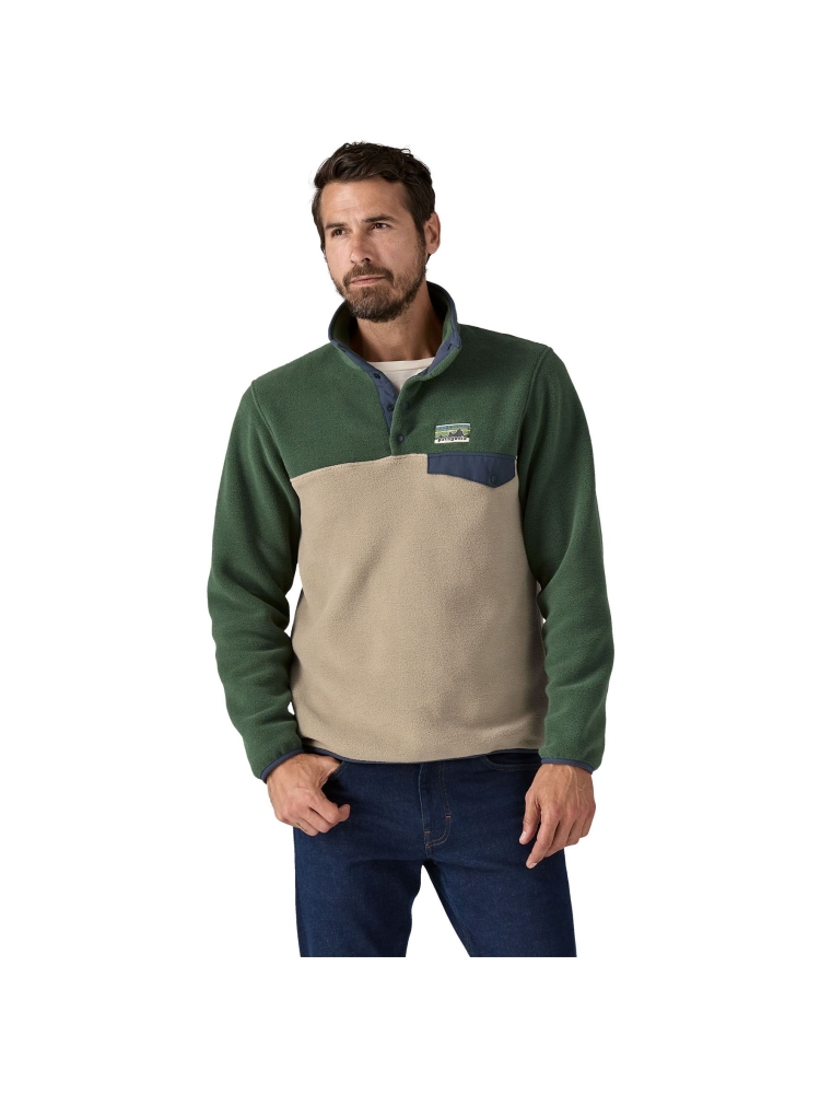 Patagonia LW Synch Snap-T P/O Seabird Grey 25551-SBDY fleeces en truien online bestellen bij Kathmandu Outdoor & Travel