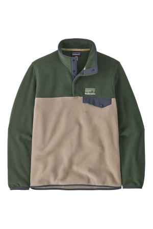 Patagonia LW Synch Snap-T P/O Seabird Grey 25551-SBDY fleeces en truien online bestellen bij Kathmandu Outdoor & Travel