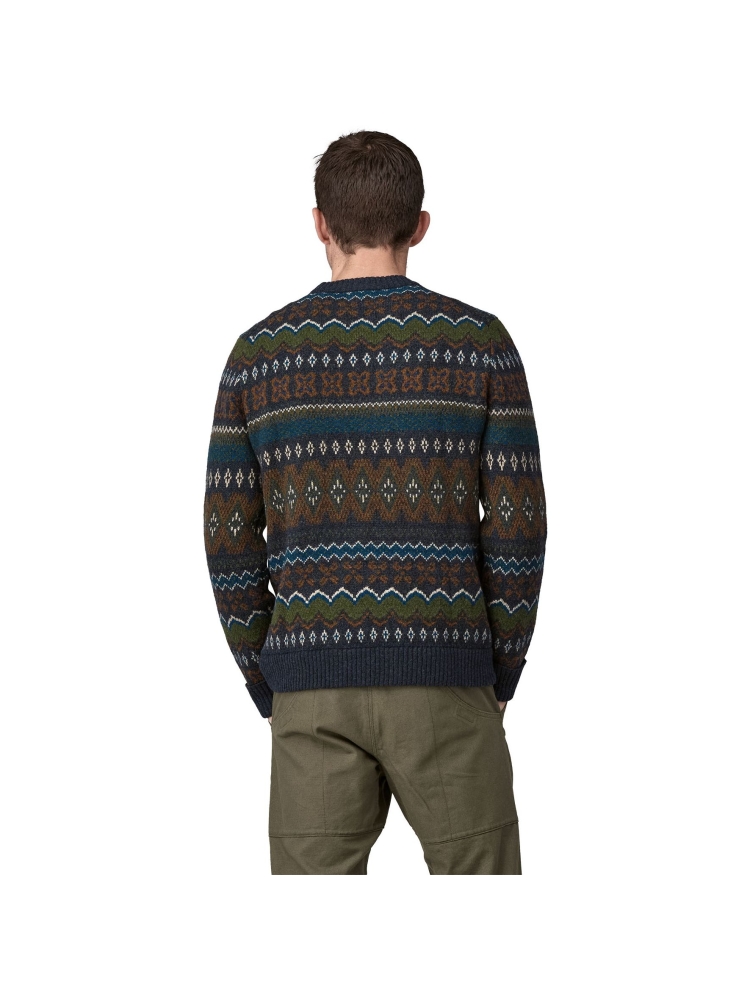 Patagonia Recycled Wool-Blend Sweater Helmsman: Smolder Blue 50655-HSMB fleeces en truien online bestellen bij Kathmandu Outdoor & Travel