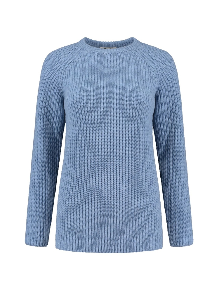 Blue Loop Originals Crewe Sweater Women's Light Blue Melange W-SW004-21-B233 fleeces en truien online bestellen bij Kathmandu Outdoor & Travel